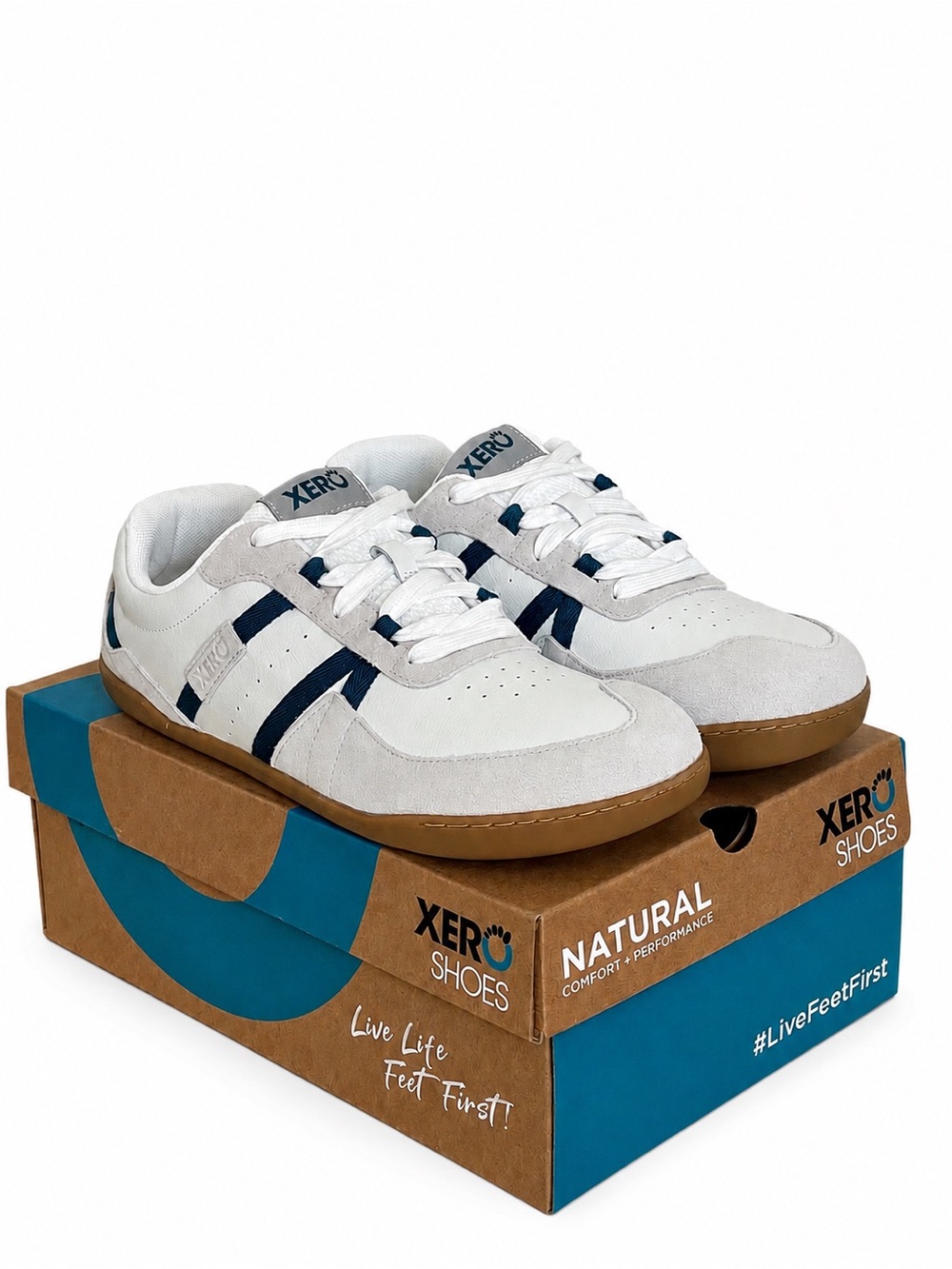 Discontinued White Xero Barefoot Shoes Wide Toe Box White Kelso Sneakers